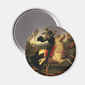Sint-George vecht tegen de draak door Raphael Sanz Magneet (Voorkant / Achterkant)