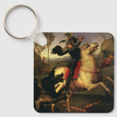 Sint-George vecht tegen de draak door Raphael Sanz Sleutelhanger (Voorkant)