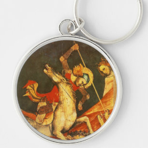 Sint George's Battle & Dragon Sleutelhanger
