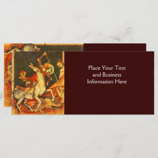 Sint-George's strijd met de draak (Voorkant / Achterkant)