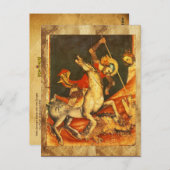 Sint-George's strijd met de draak Briefkaart (Voorkant / Achterkant)