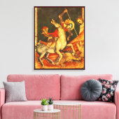 Sint-George's strijd met de draak Canvas Afdruk (Insitu (Woonkamer))