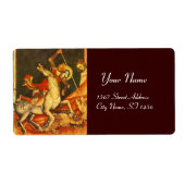 Sint-George's strijd met de draak Etiket (Voorkant)