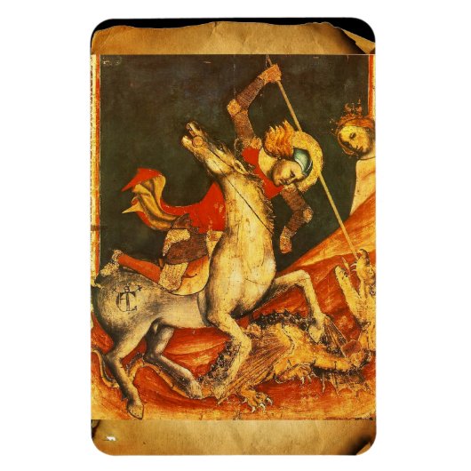 Sint-George's strijd met de draak Magneet (Verticaal)