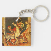 Sint-George's strijd met de draak Sleutelhanger (Achterkant)