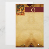 Sint-George's strijd met het Drakenmonogram Briefpapier (Voorkant / Achterkant)