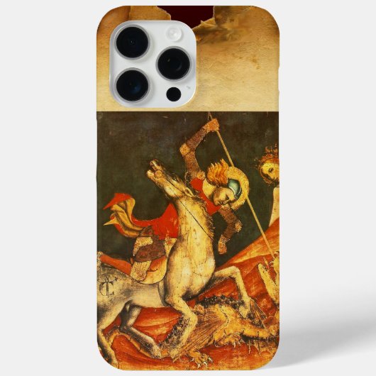 Sint-George's strijd met het Drakenmonogram Case-Mate iPhone Case (Achterkant)
