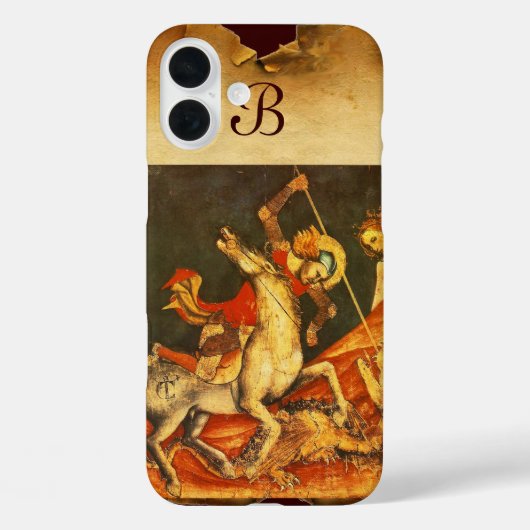 Sint-George's strijd met het Drakenmonogram Case-Mate iPhone Case (Achterkant)