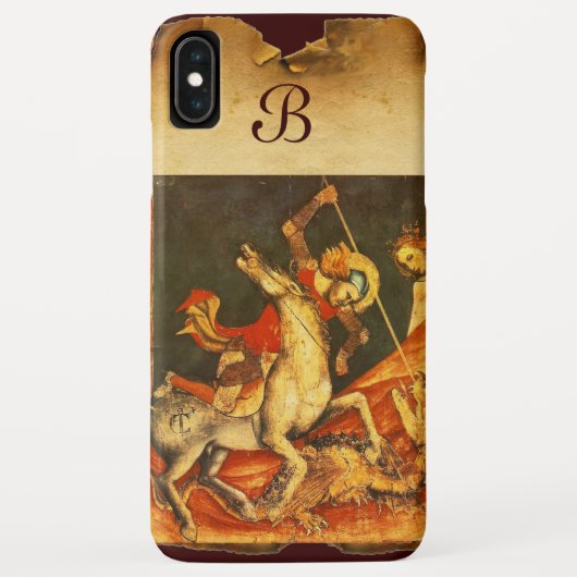 Sint-George's strijd met het Drakenmonogram Case-Mate iPhone Case (Achterkant)