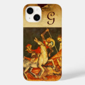 Sint-George's strijd met het Drakenmonogram Case-Mate iPhone Case (Achterkant)