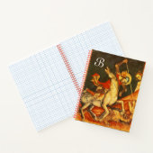 Sint-George's strijd met het Drakenmonogram Notitieboek (Binnen)