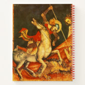Sint-George's strijd met het Drakenmonogram Notitieboek (Achterkant)