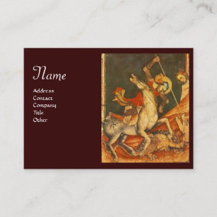 Sint-George's strijd met het Drakenmonogram Visitekaartje