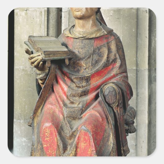 Sint-Germain bisschop van Auxerre Vierkante Sticker (Voorkant)