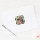 Sint-Germain bisschop van Auxerre Vierkante Sticker (Envelop)