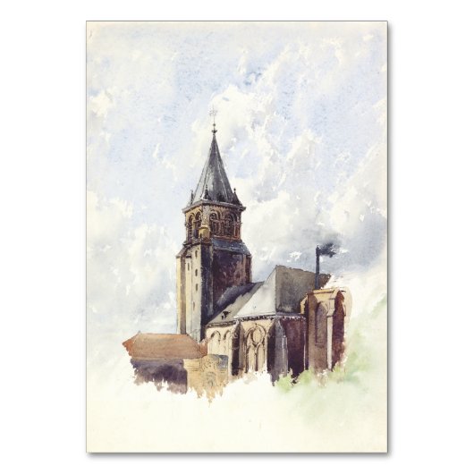 Sint Germain des Pres Kerk Parijs Kaart (Voorkant)