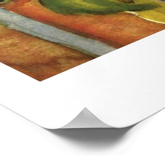 Sint-Germain in Tunis tegen augustus Macke Poster (Hoek)