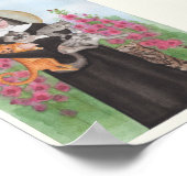 Sint Gertrude Cat Lady Small Art Print Miranda (Hoek)