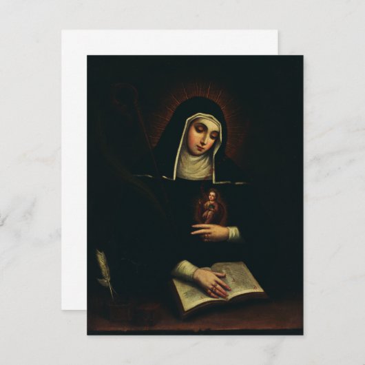 Sint Gertrude de Grote Duitse Benedictijn (Voorkant / Achterkant)