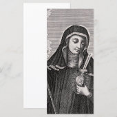 Sint Gertrude de Grote Duitse benedictijnse mystic (Voorkant / Achterkant)