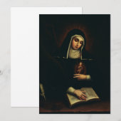 Sint Gertrude de Grote Duitse benedictines Kaart (Voorkant / Achterkant)