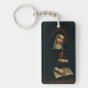 Sint Gertrude de Grote Duitse benedictines Sleutelhanger