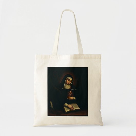 Sint Gertrude de Grote Duitse benedictines Tote Bag (Voorkant)