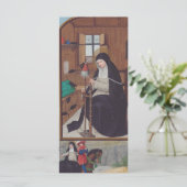 Sint Gertrude van Helfta door Simon Bening (Staand voorkant)
