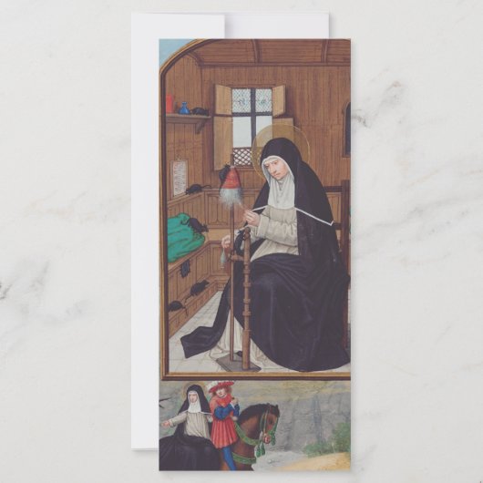 Sint Gertrude van Helfta door Simon Bening (Voorkant)