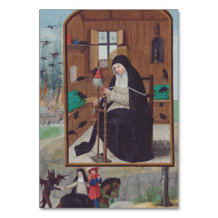 Sint Gertrude van Helfta door Simon Bening Kaart