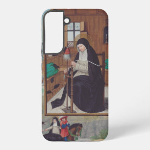 Sint Gertrude van Helfta door Simon Bening Samsung Galaxy Hoesje