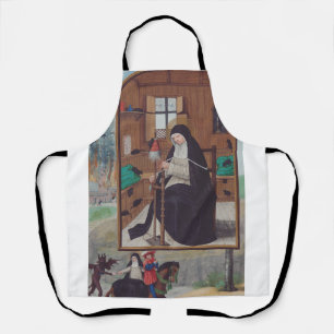 Sint Gertrude van Helfta door Simon Bening Schort