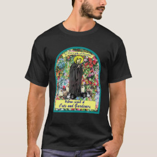 Sint-Gertrude van Nivelles. Patron Saint of Cats e T-shirt