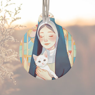 Sint-Gertrudis Patrones van Katten Kerk Huisdierpenning