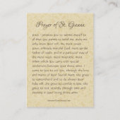 Sint-Gianna Beretta Molla Katholiek Gebed Heilige  Visitekaartje (Achterkant)