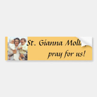Sint-Gianna Molla-bumpersticker Bumpersticker