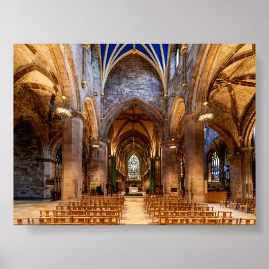 Sint-Gileskathedraal in Edinburgh Poster (Voorkant)