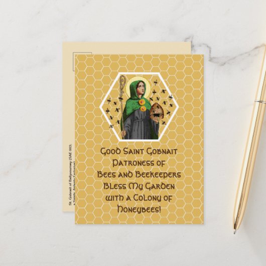 Sint-Gobnait Briefkaart Ballyvourney (SAE 003) (Voorkant / Achterkant in situ)