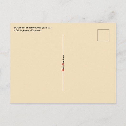 Sint-Gobnait Briefkaart Ballyvourney (SAE 003) (Achterkant)