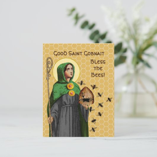 Sint-Gobnait Briefkaart Ballyvourney (SAE 003) (Staand voorkant)