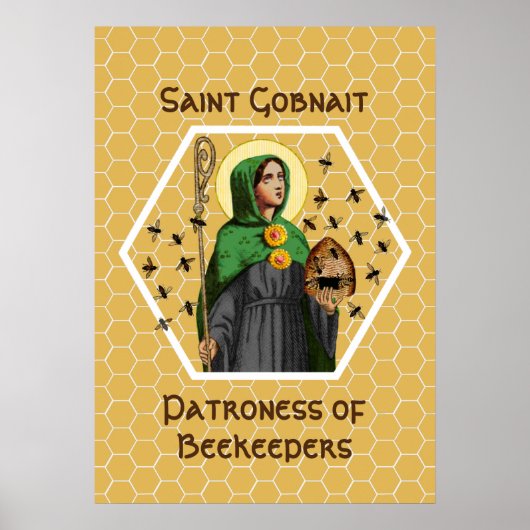 Sint-Gobnait Poster Ballyvourney (SAE 003) (Voorkant)