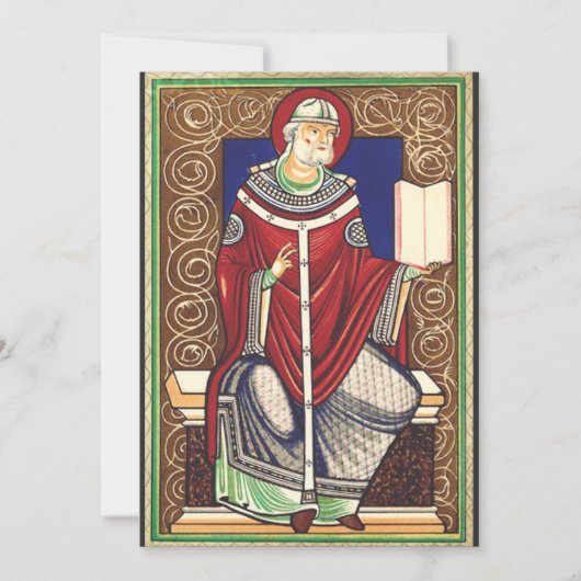 Sint Gregorius de Grote Kerkleraar Bedankkaart (Voorkant)