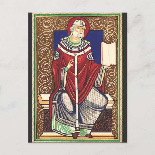 Sint Gregorius de Grote Kerkleraar Briefkaart (Voorkant)