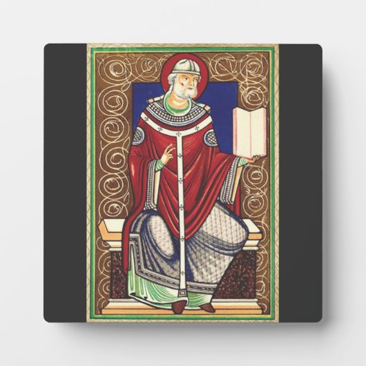 Sint Gregorius de Grote Kerkleraar Fotoplaat (Voorkant)