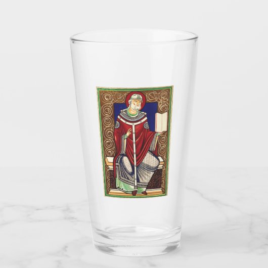 Sint Gregorius de Grote Kerkleraar Glas (Voorkant)
