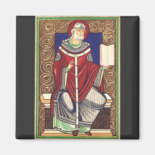 Sint Gregorius de Grote Kerkleraar Magneet (Voorkant)