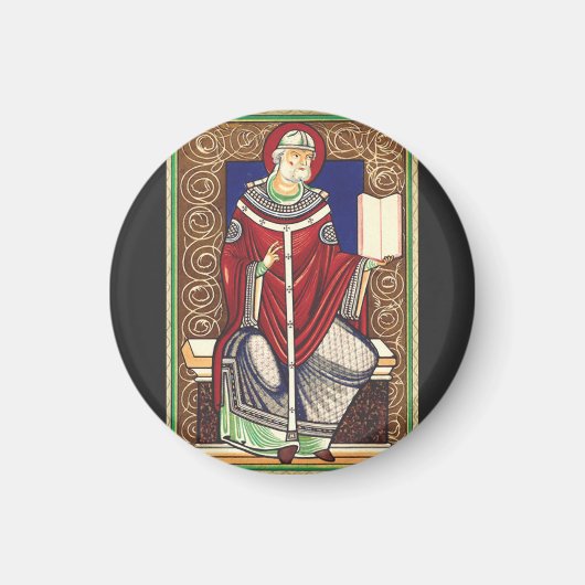 Sint Gregorius de Grote Kerkleraar Magneet (Voorkant)