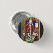 Sint Gregorius de Grote Kerkleraar Ronde Button 3,2 Cm (Voorkant /achterkant)