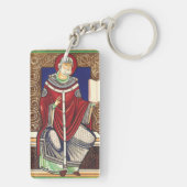 Sint Gregorius de Grote Kerkleraar Sleutelhanger (achterkant)