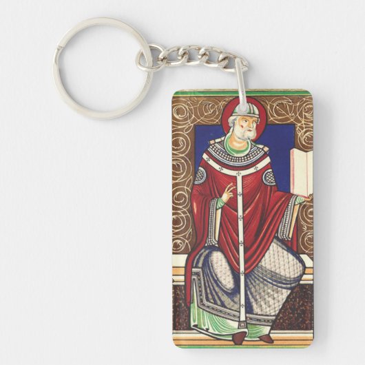 Sint Gregorius de Grote Kerkleraar Sleutelhanger (Voorkant)
